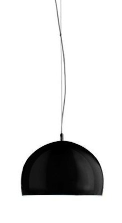 Elegancka czarna lampa wisząca Kinshasa 35 wykonana ze stali z dwoma źródłami światła.