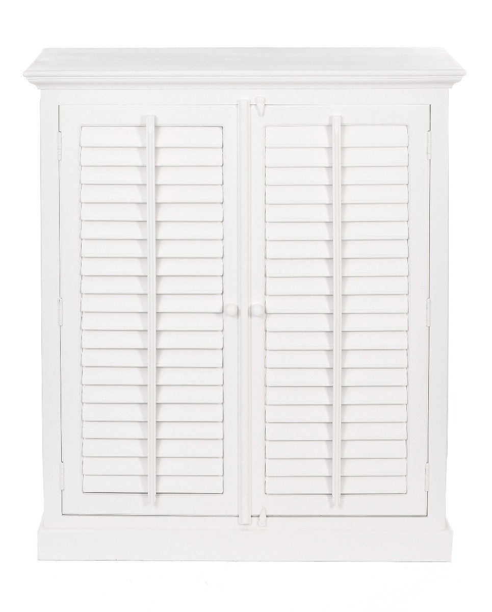 Personalizowana komoda Janessa 125 x 43 x 140 cm w kolorze białym.