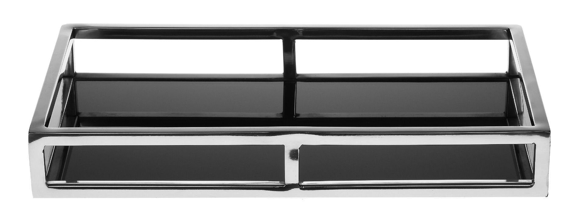 Chromowana/srebrna taca Sophia z abażurem