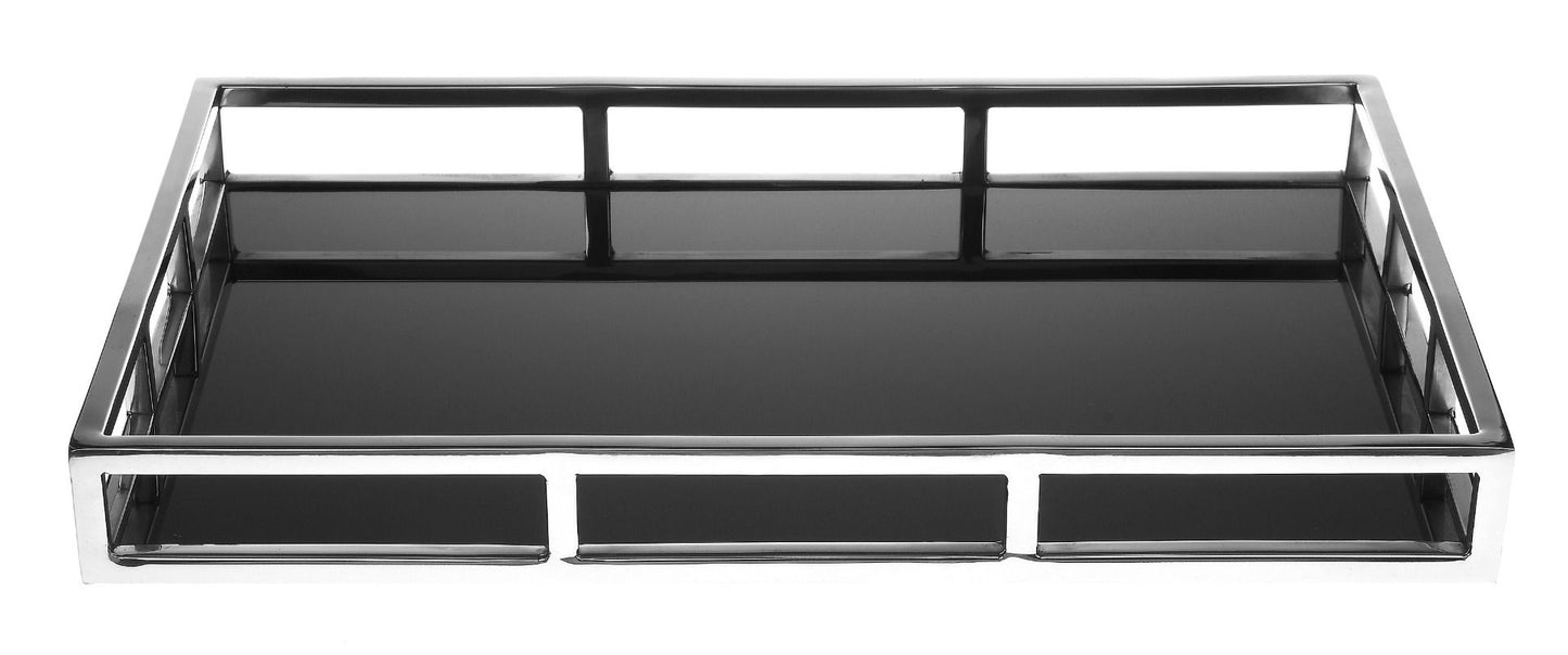 Personalizowana taca Sophia w kolorze chrom/srebro