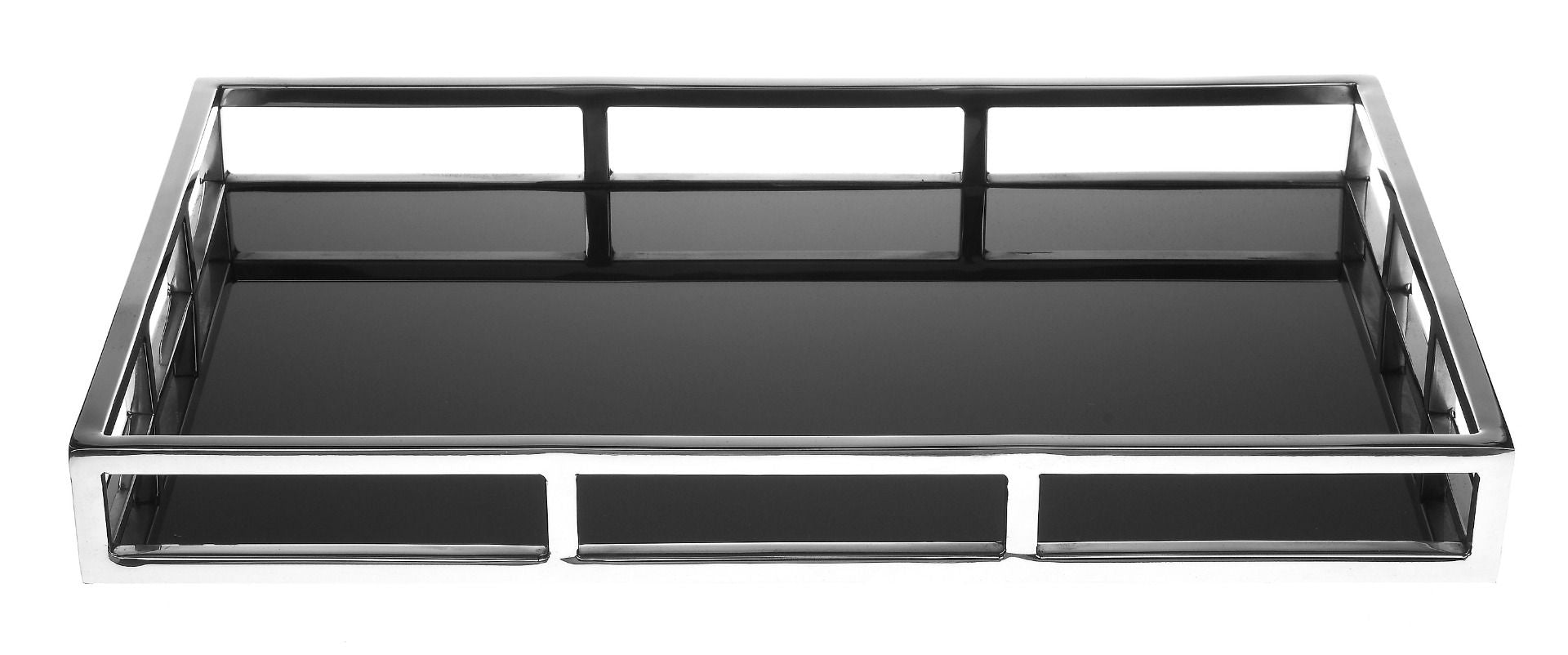 Personalizowana taca Sophia w kolorze chrom/srebro