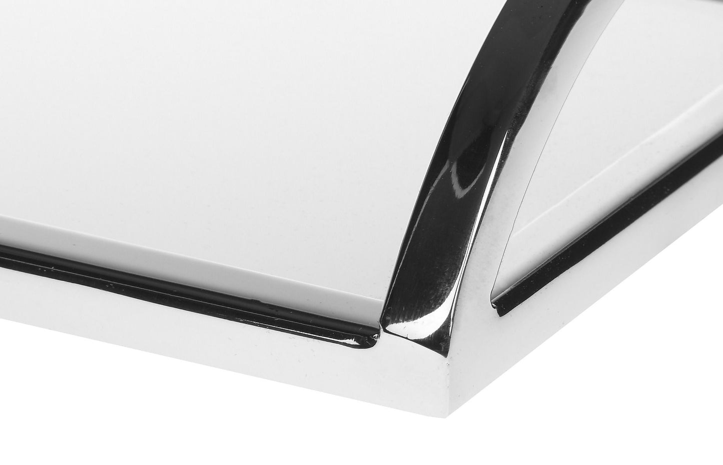 Chromowana/srebrna taca Sophia z abażurem