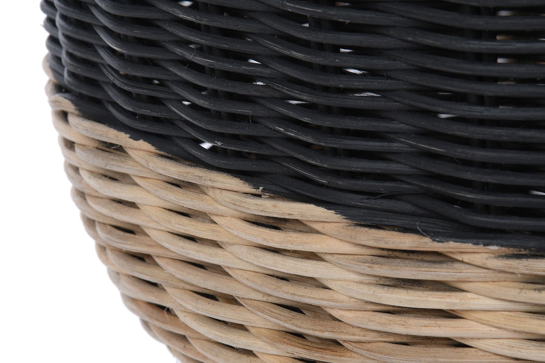 Kosz wiklinowy Zeller czarny, projekt indywidualny