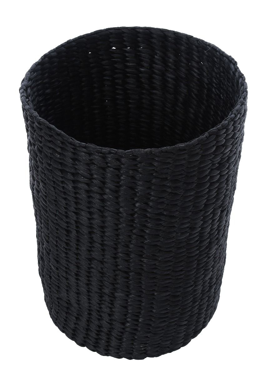 Spersonalizowany kosz wiklinowy Benitez w kolorze czarnym