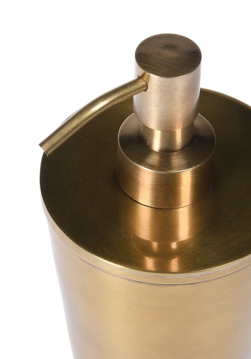 Konfigurowalny dozownik mydła Markley Brass 9 x 9 x 17 cm.