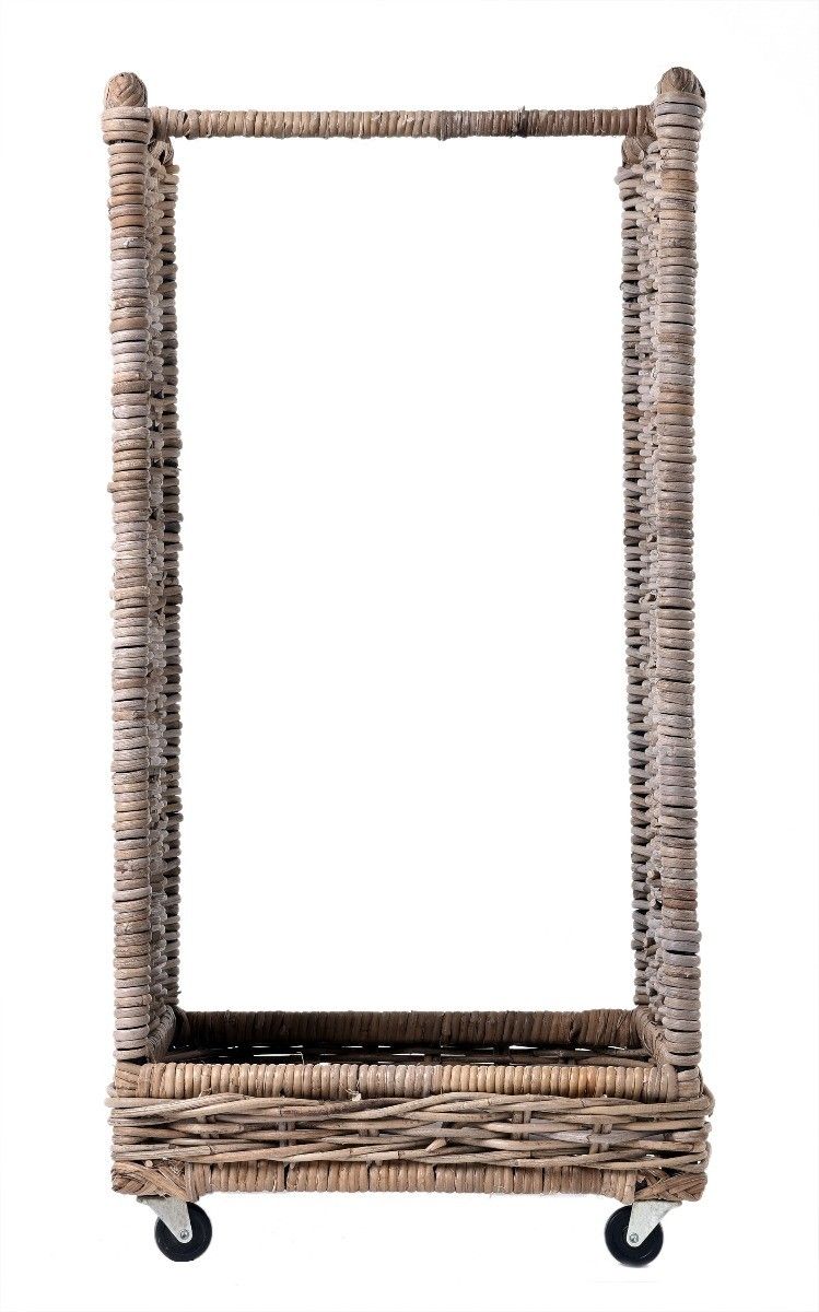 Spersonalizuj swój koszyk Square XL w kolorze brązowo-drewnianym