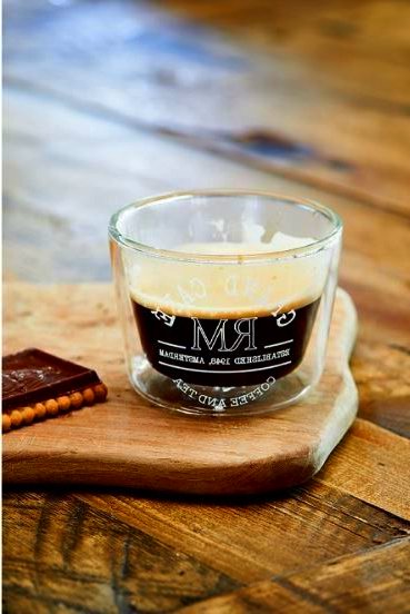 Copenhagen Cafe Glass S 8,5 x 6,5 cm Riviera Maison - Przezroczyste szkło do personalizacji