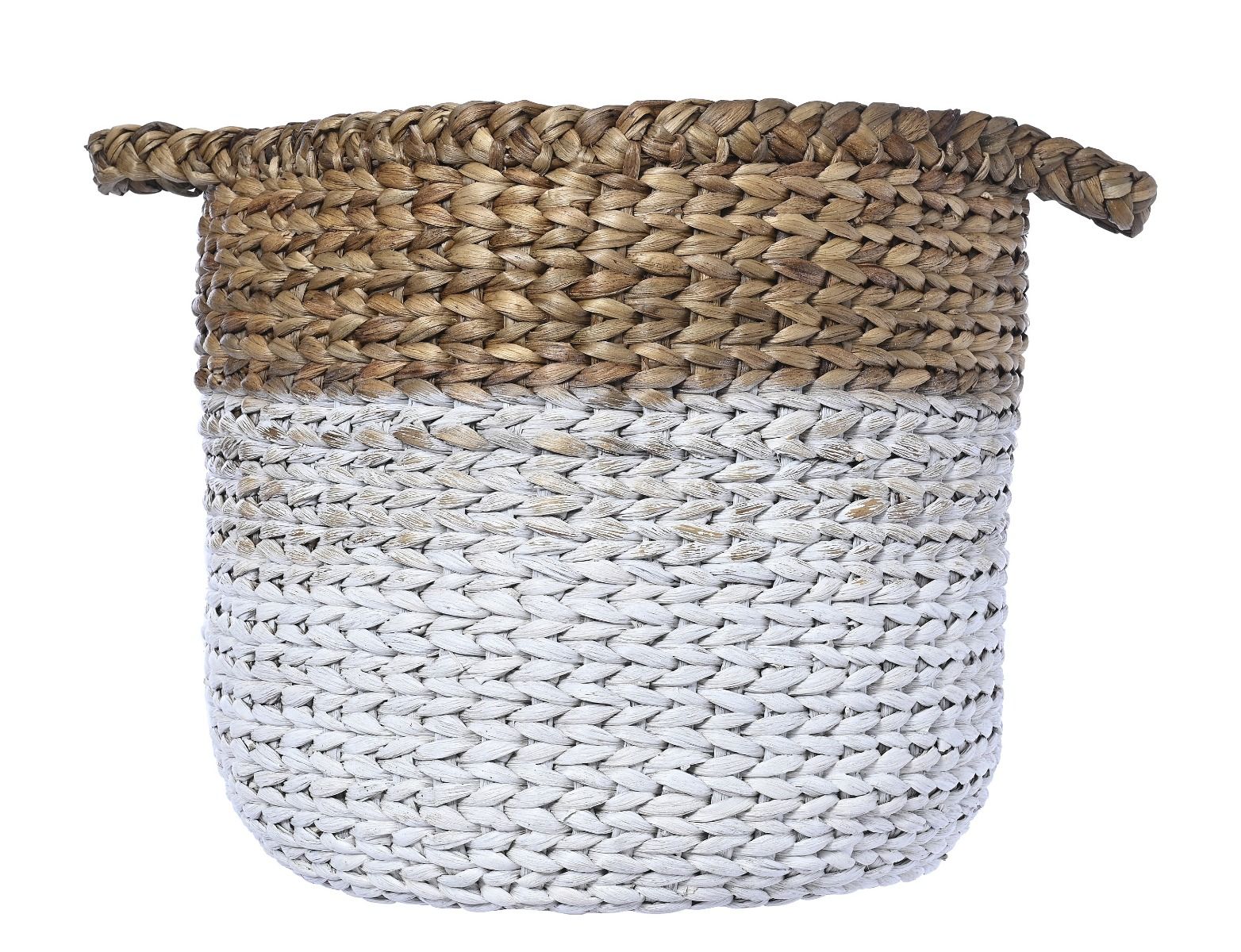 Konfigurowalny kosz wiklinowy Dolly L w kolorze brązowym