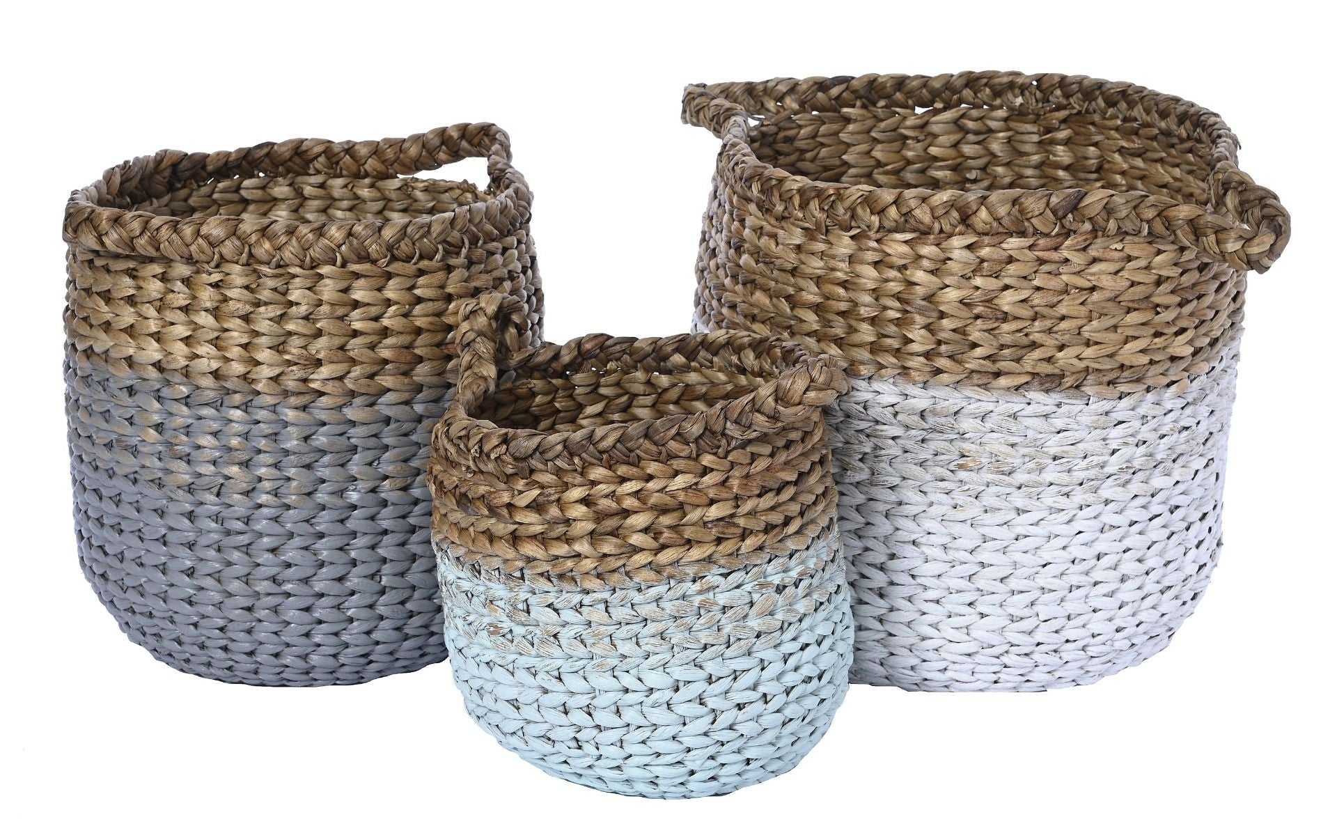 Brązowy kosz wiklinowy Dolly z opcjami niestandardowymi