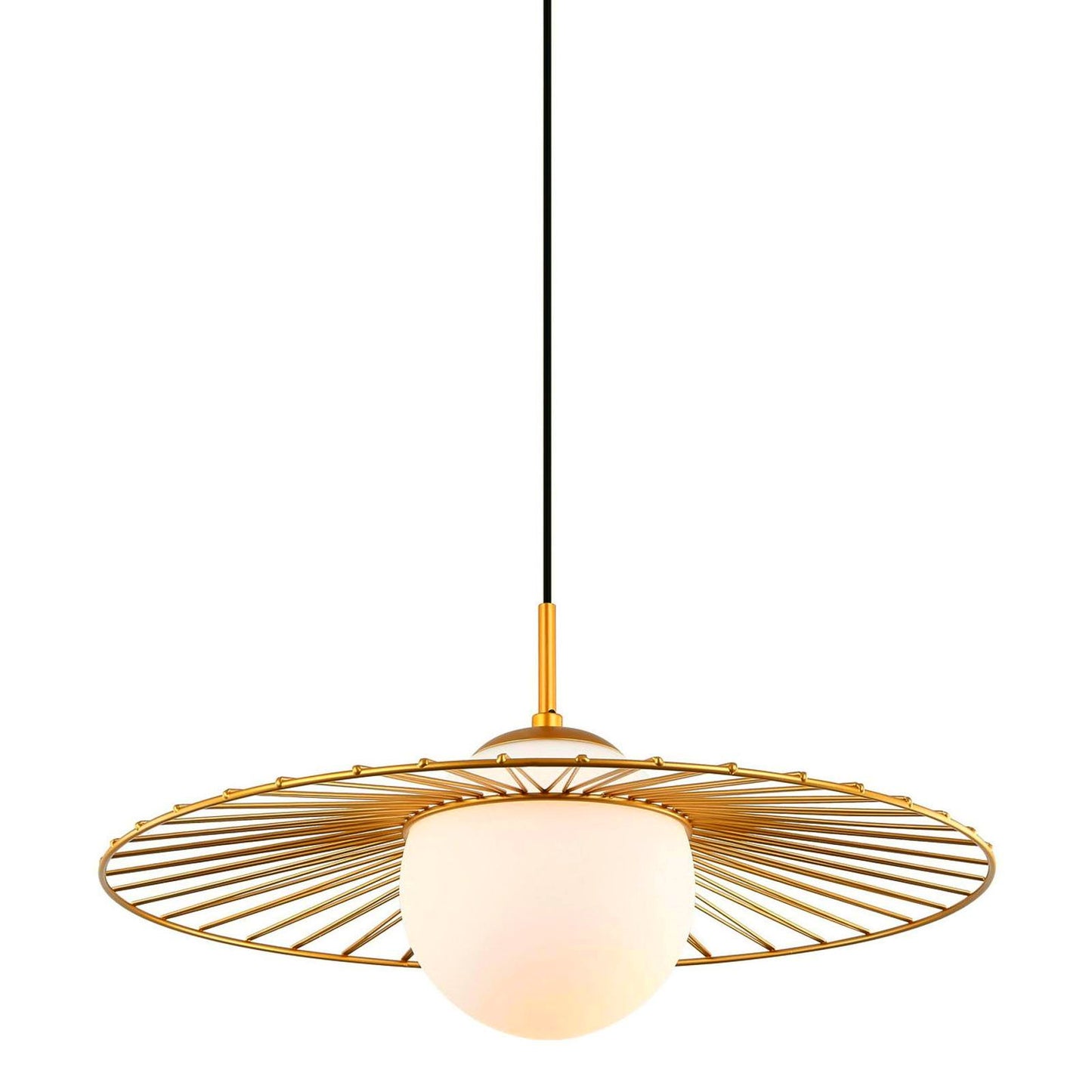 Niedroga i konfigurowalna lampa wisząca Nassau w kolorze czarnym, idealna do każdej przestrzeni.