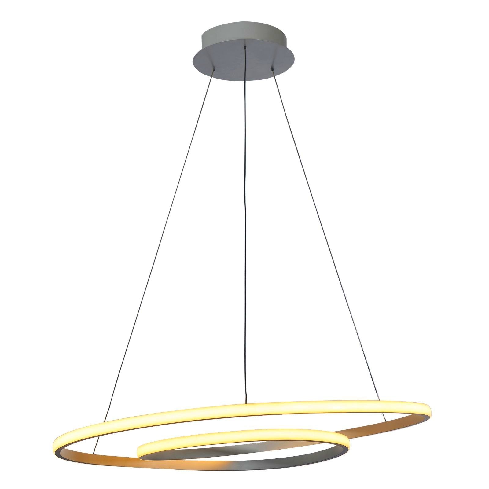 Lampa wisząca Jasiah chromowana o wysokości 16cm