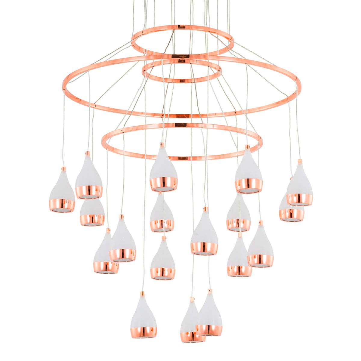 Lampa wisząca Areli o eleganckim chromowanym wyglądzie