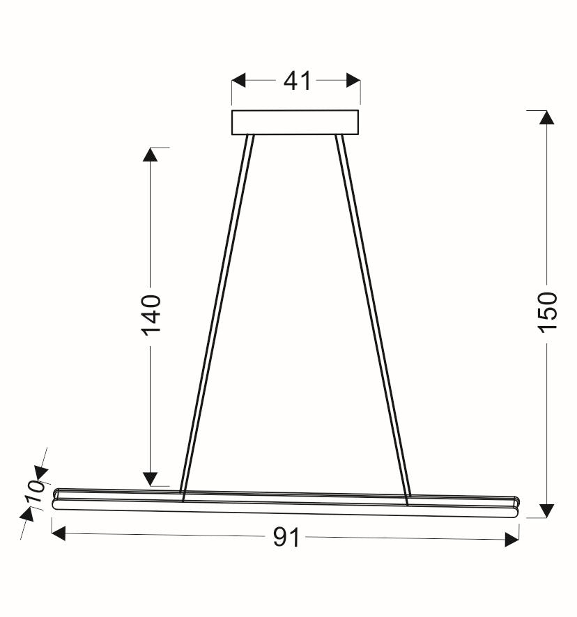 Konfigurowalna lampa wisząca Cleta o eleganckim, nowoczesnym wyglądzie