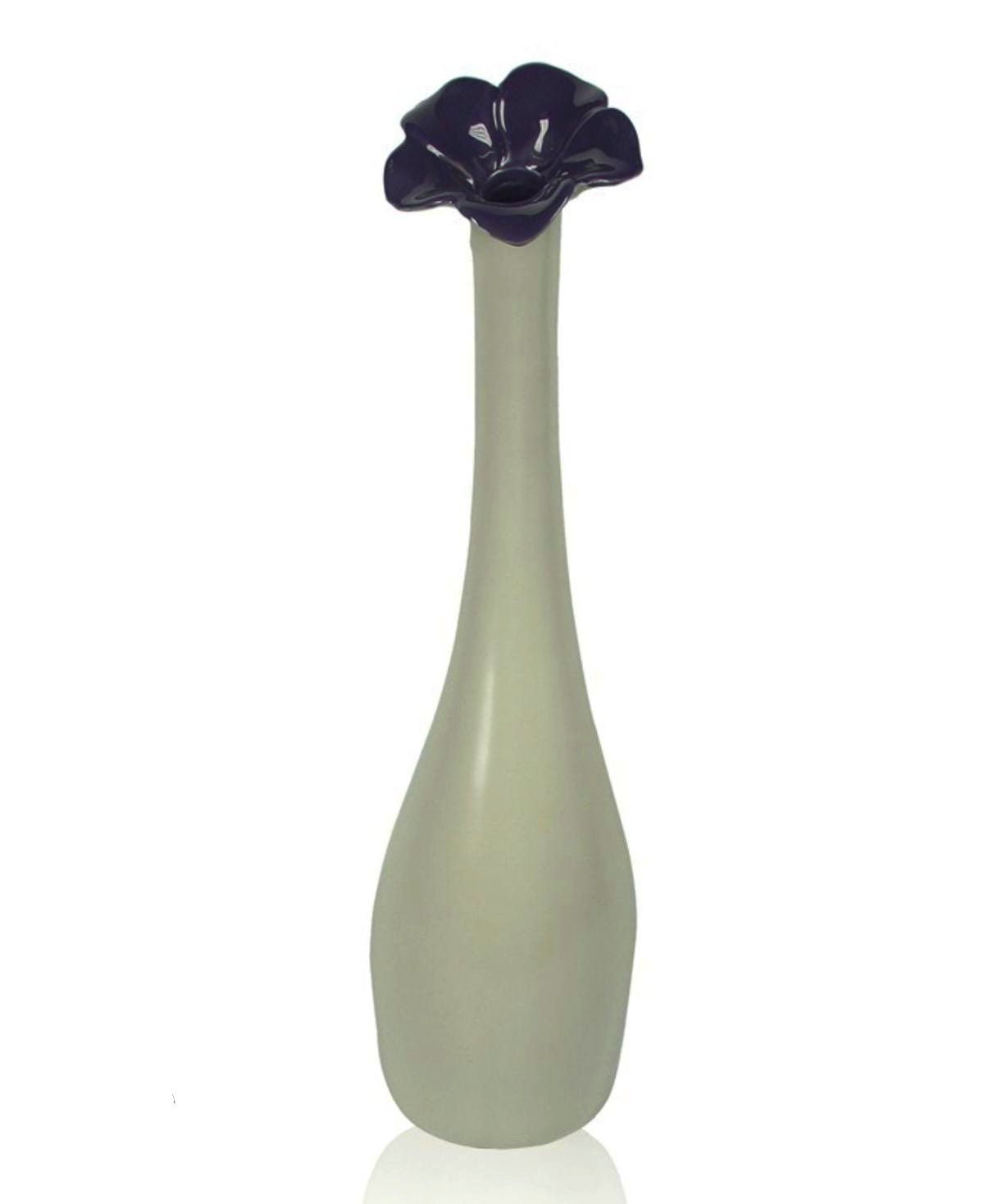 Niebieski prosty wazon Necole, 8 cm x 37 cm