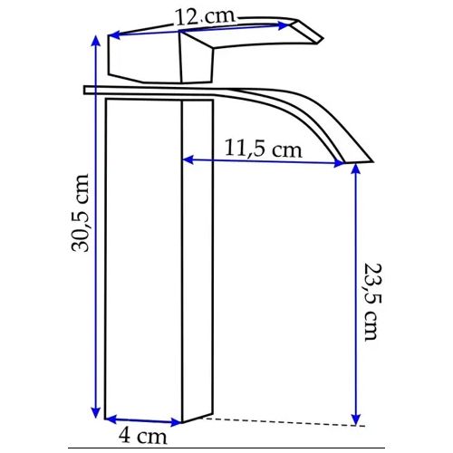 Elegancka, czarna, matowa bateria umywalkowa marki Vivenis