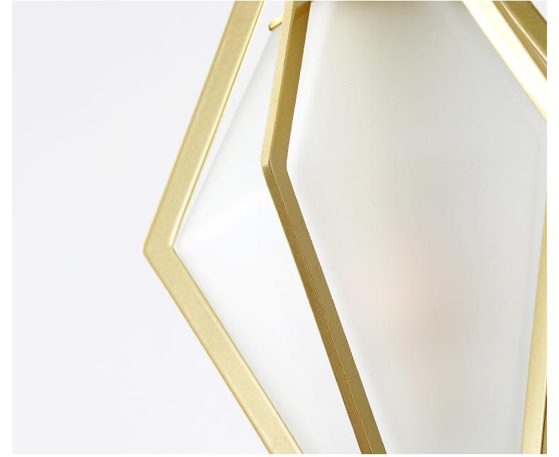 Image Szykowna lampa wisząca z niebieskim szklanym kloszem