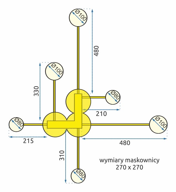 Geometryczne kształty zapewniają modny i modny wygląd.