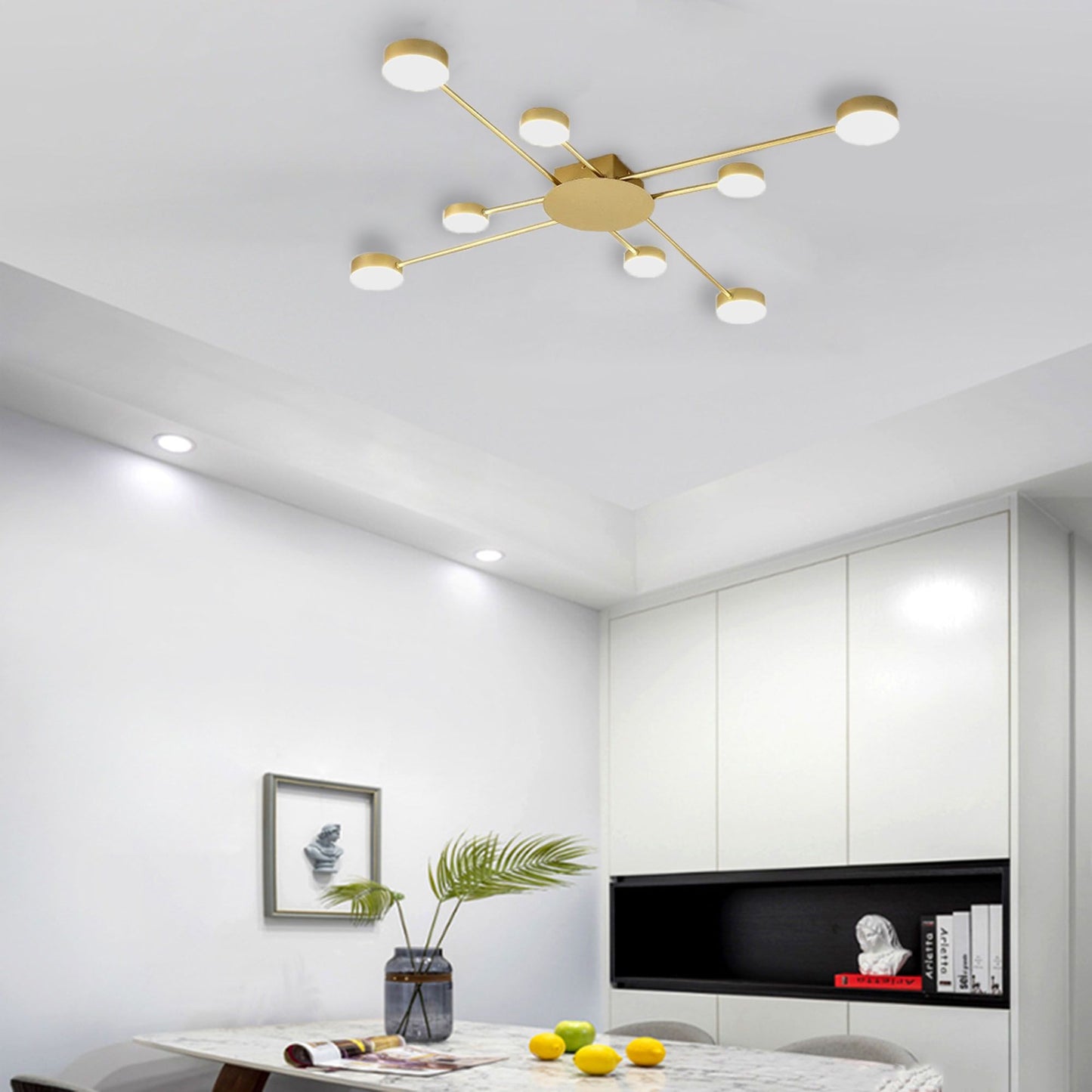 Lampa sufitowa Counterpoint o eleganckim i nowoczesnym designie.