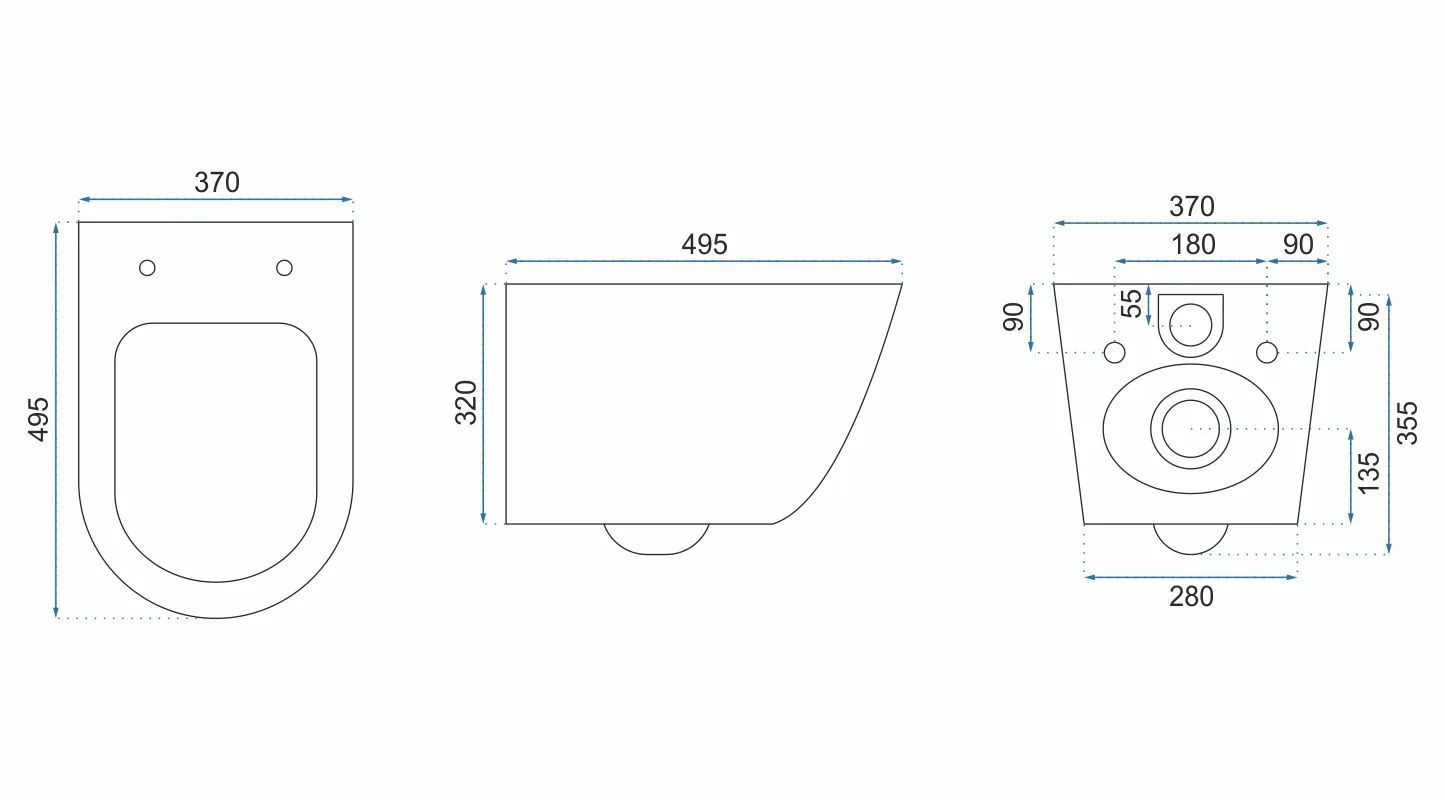 Błyszczący czarny zestaw toaletowy z duroplastu do nowoczesnej i funkcjonalnej modernizacji łazienki.