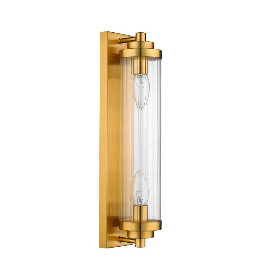 Ekskluzywna lampa ścienna Kaiya w wersji Gold wykonana z metalu i szkła