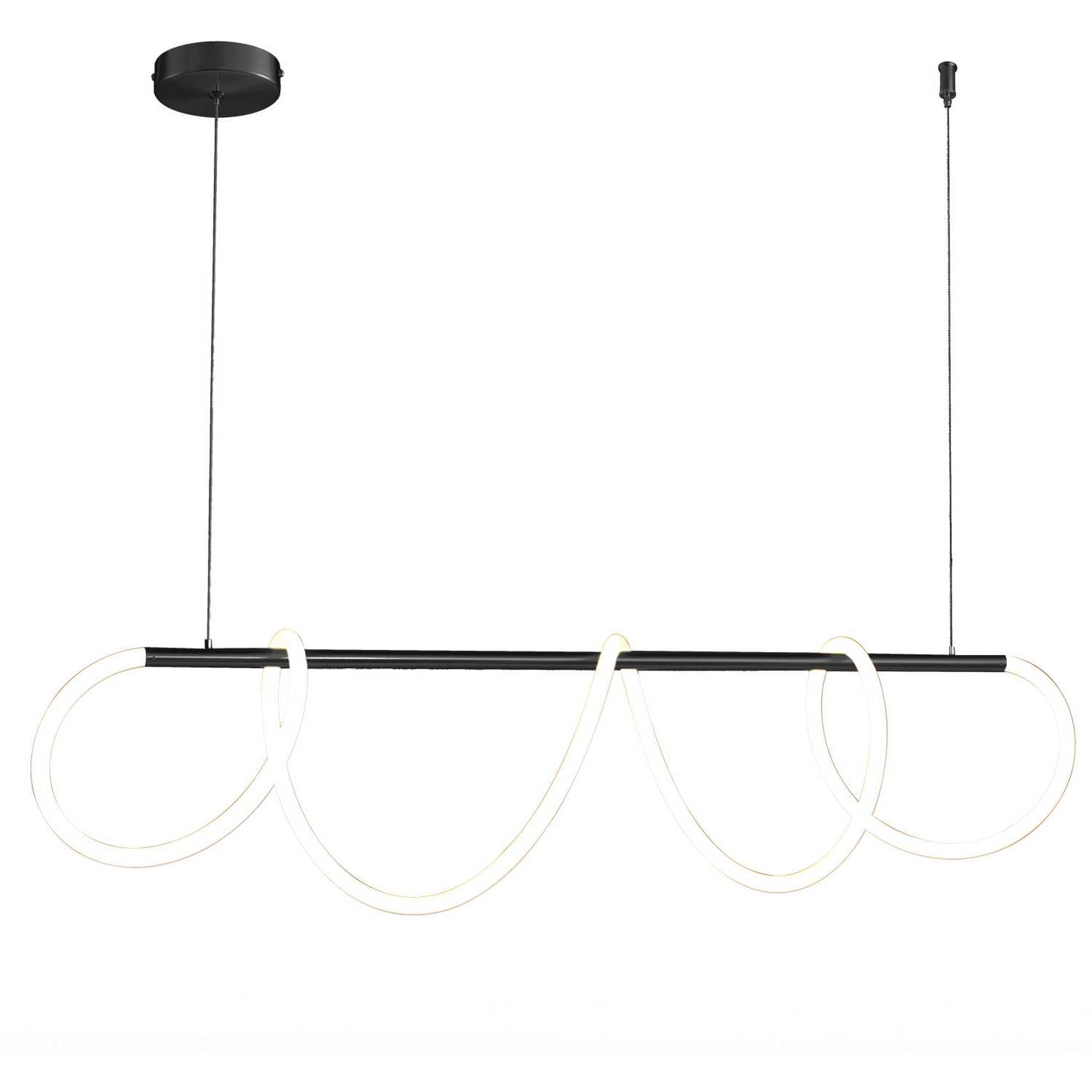 Elegancka lampa wisząca w kolorze biało-złotym