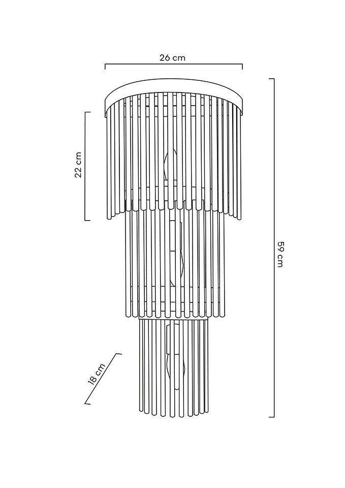 Lampa ścienna Buzim
