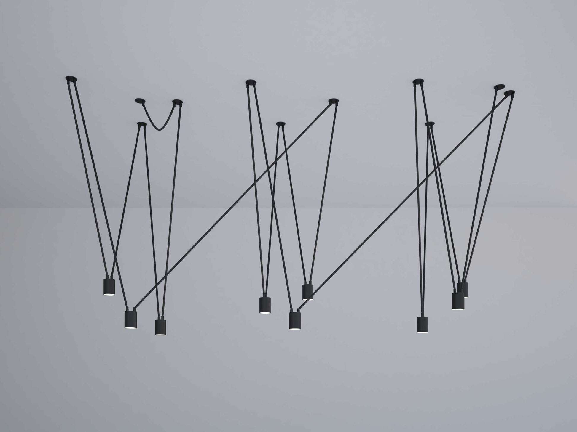 Lampa Match o wymiarach 128 x 60 x 224 cm