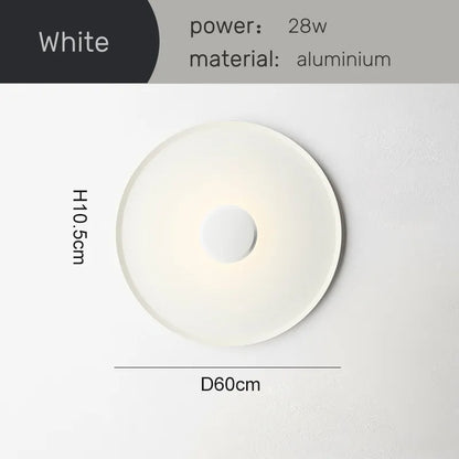 Lampa sufitowa TOP wykonana z aluminium i ABS, idealna do pomieszczeń o powierzchni 5-10 m².