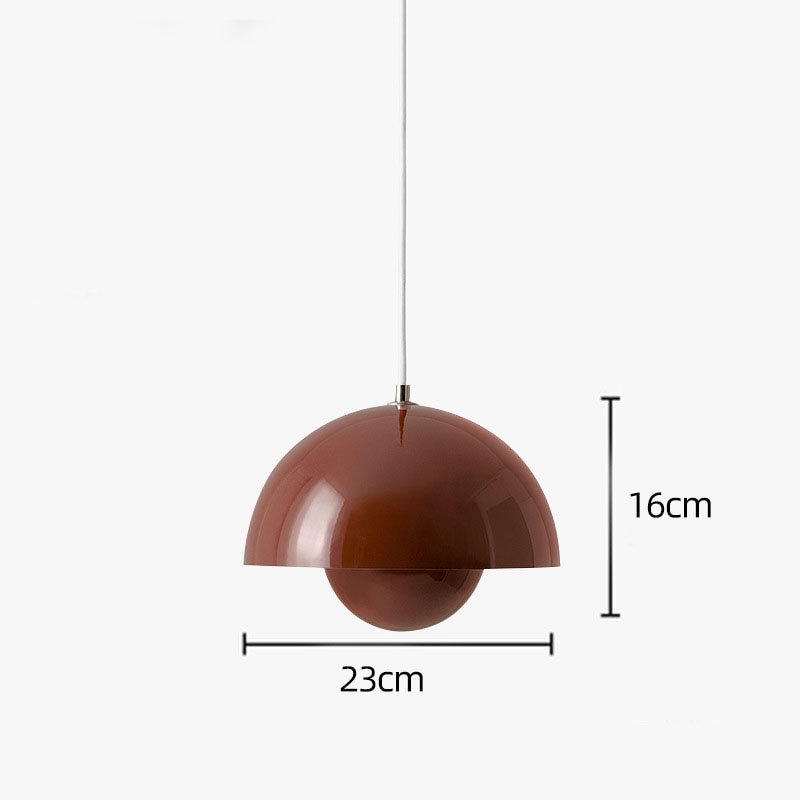 Elegancka lampa wisząca Flowerpot z regulowaną linką i żarówkami LED