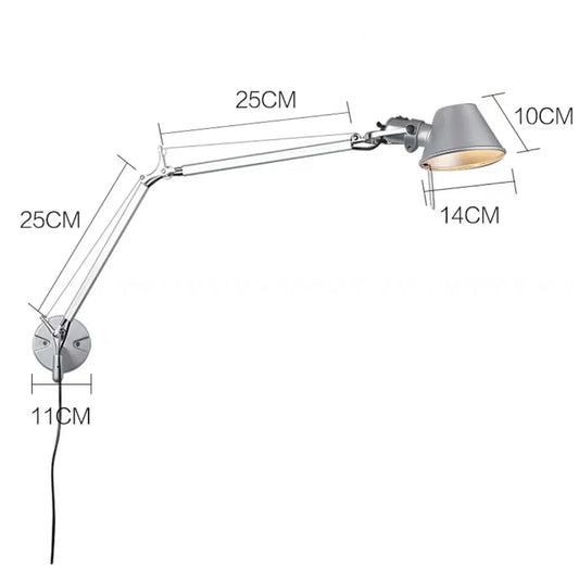 Artemida Tolomeo kinkiet LED z funkcją ściemniania