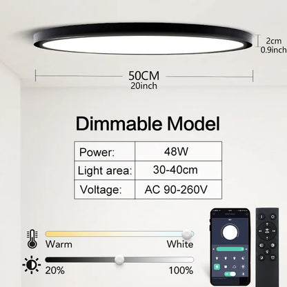 Lampa sufitowa Tunis/Aurora z żarówkami LED