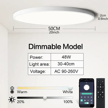 Lampa sufitowa Tunis/Aurora o mocy 48 W