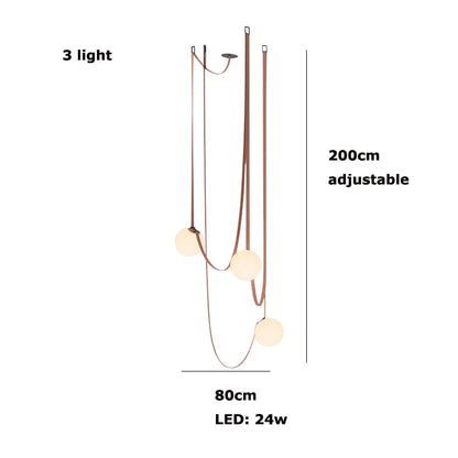 Stylowa lampa tekstylna z kloszem z matowego szkła