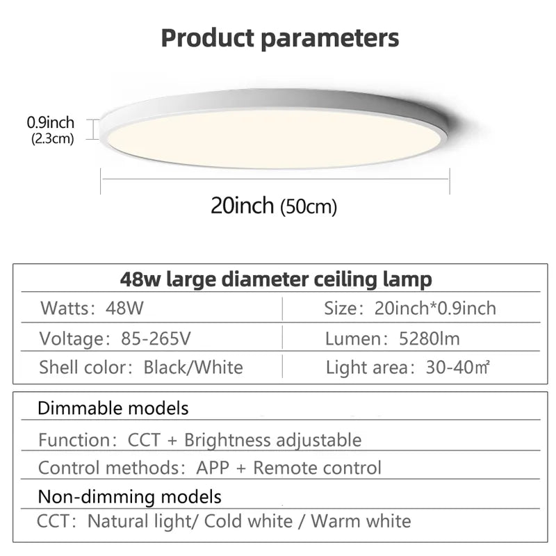 Lampa sufitowa Tunis/Aurora wykonana z PCV