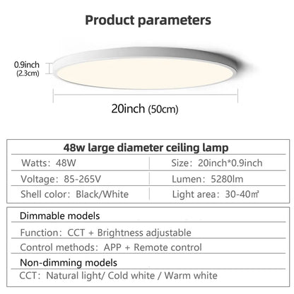 Lampa sufitowa Tunis/Aurora wykonana z PCV