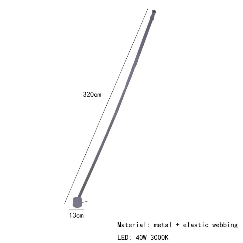 Elastyczna lampa materiałowa z kontrolą kierunku cienia i mocą 31-40W.