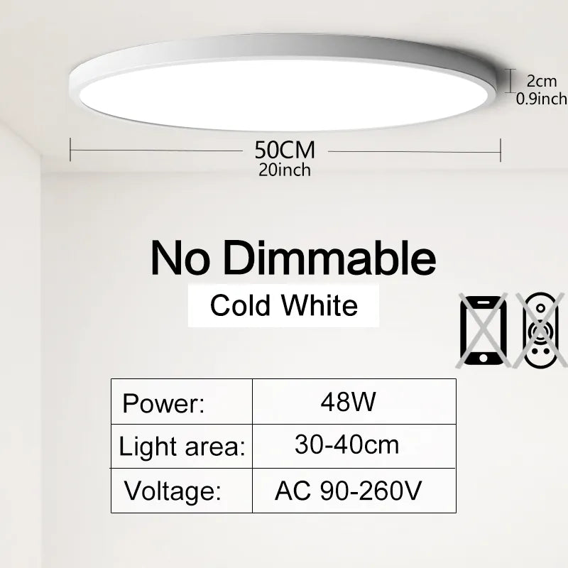 Lampa sufitowa Tunis/Aurora z strumieniem lumenów 90-120 lm/W