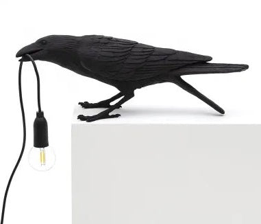 Lampa stołowa Bird Lamp o konstrukcji z żelaza i żywicy