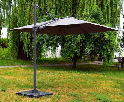 Duży parasol boczny Madyson z pokrowcem 300x300 cm