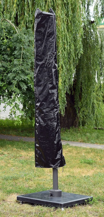 Parasol ogrodowy Burgess 350 cm - opcja z białym kloszem