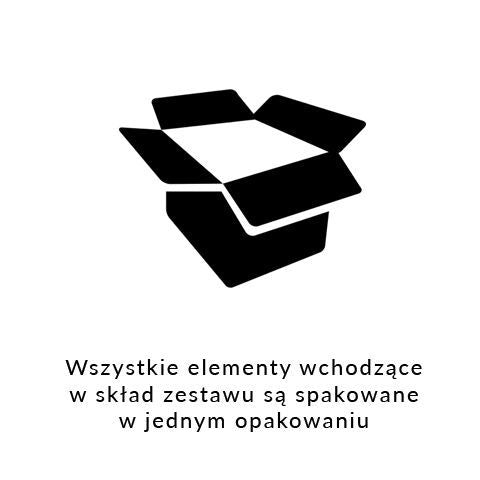 Nowoczesny zestaw Damaris Round 3 szt. Tex w kolorze białym do Twojego ogrodu