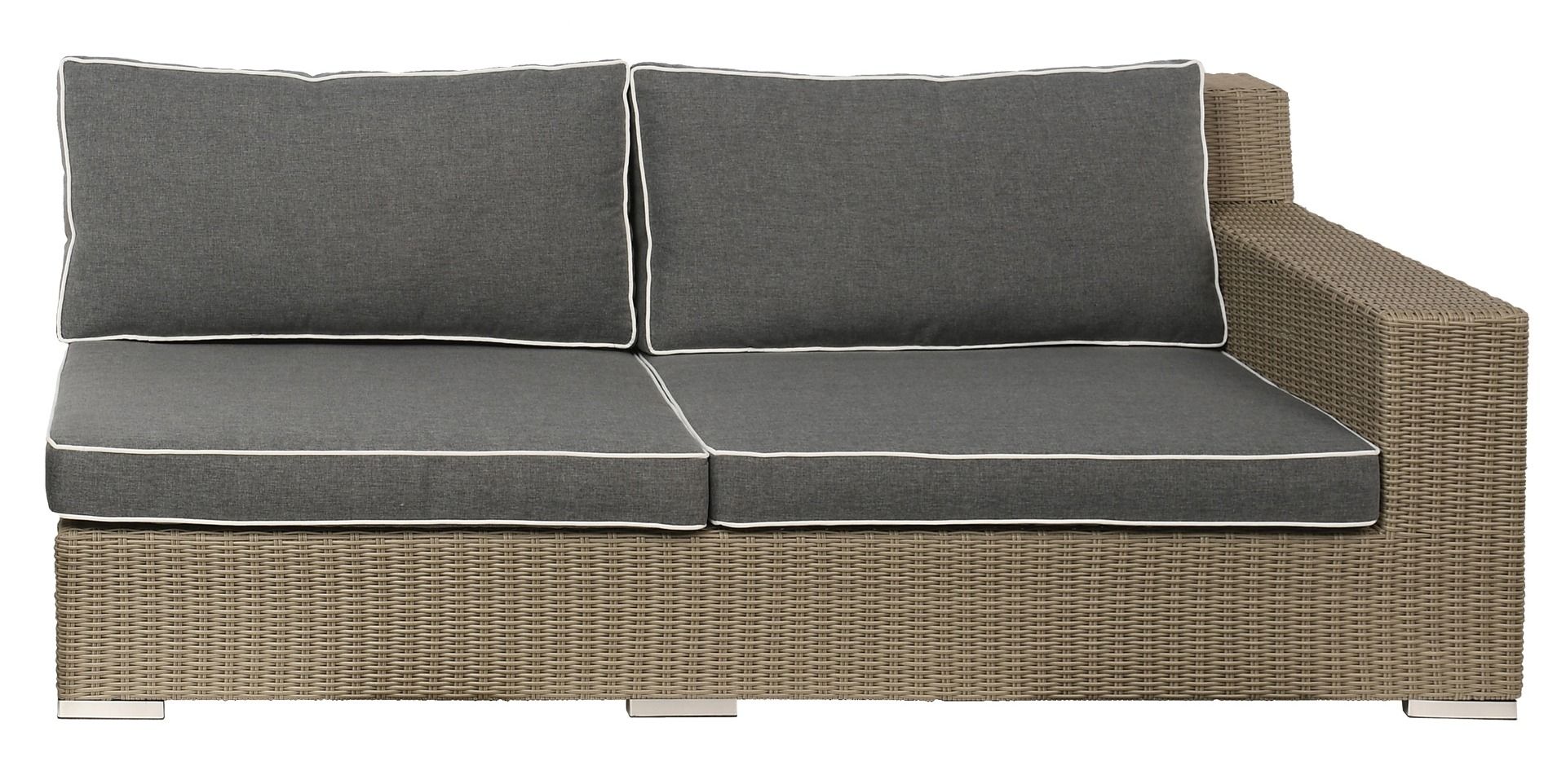 Nowoczesny, 1-osobowy element narożny w stylu ogrodowym Sofa Guerrero