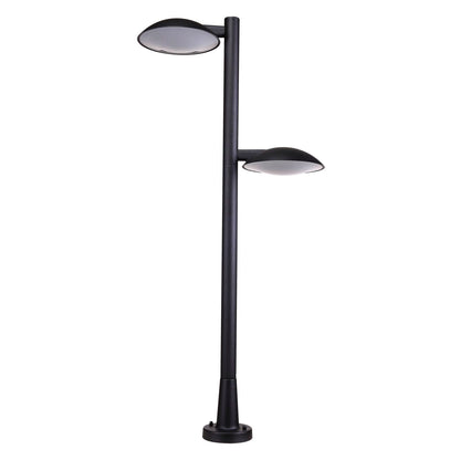 Lampa podłogowa w kolorze kryształowo czarnym, moc 12W, stopień ochrony IP44, wysokość 100cm, szerokość 28,5cm.