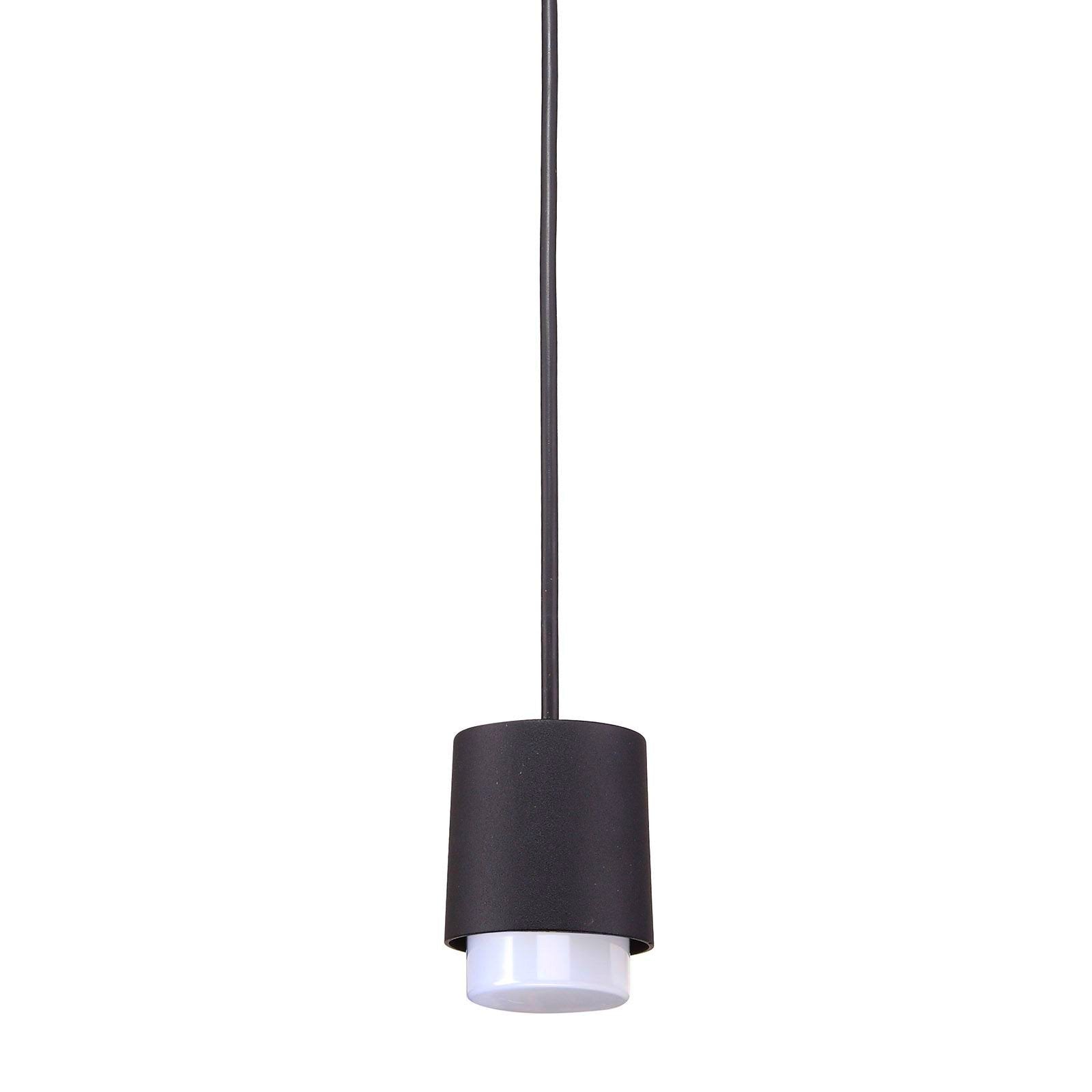 Czarna lampa wisząca Marlen - nowoczesny design, moc 6W, spersonalizowana i energooszczędna aluminiowa konstrukcja.