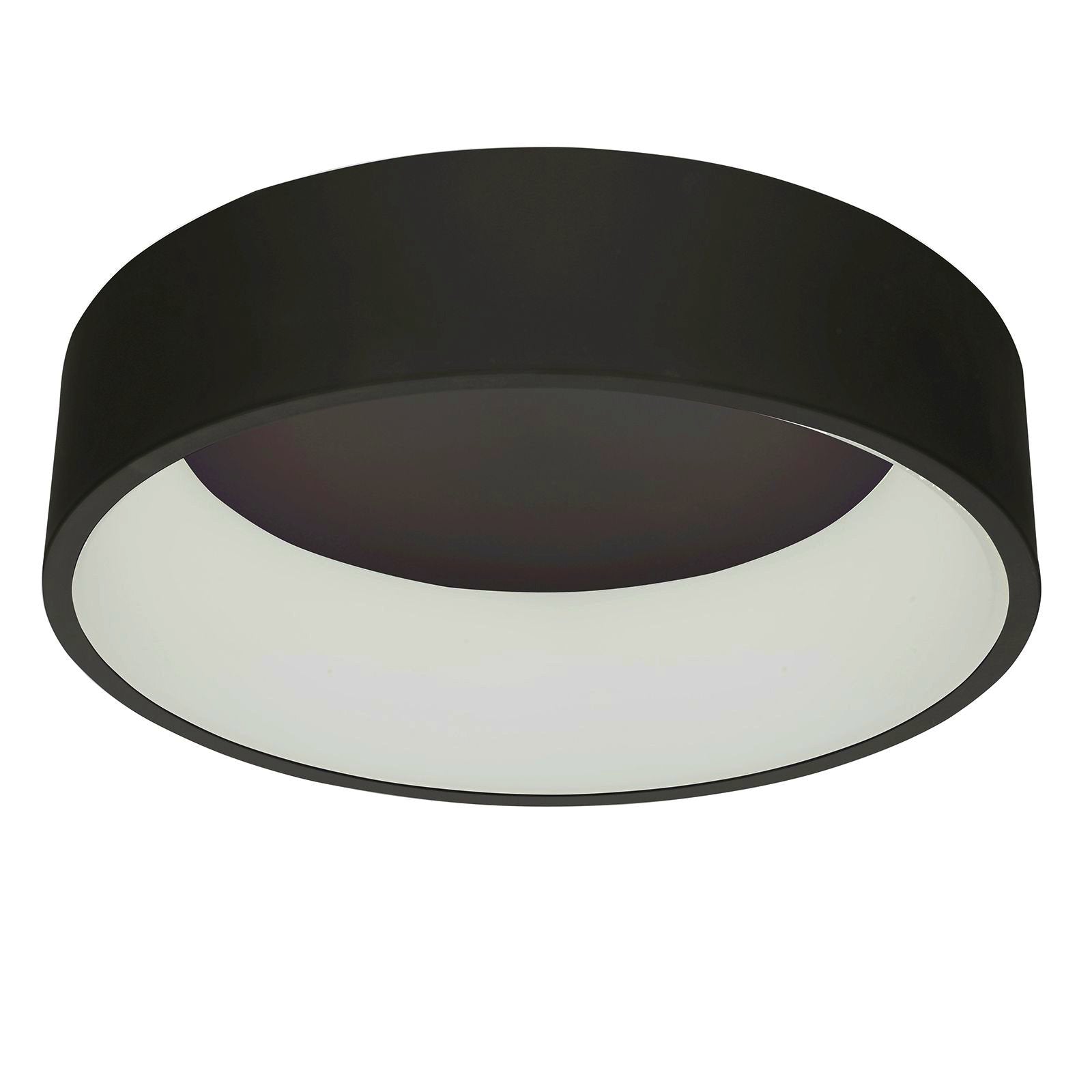 Personalizowana lampa sufitowa LED w kolorze czarnym o mocy 32W i stopniu ochrony IP20.