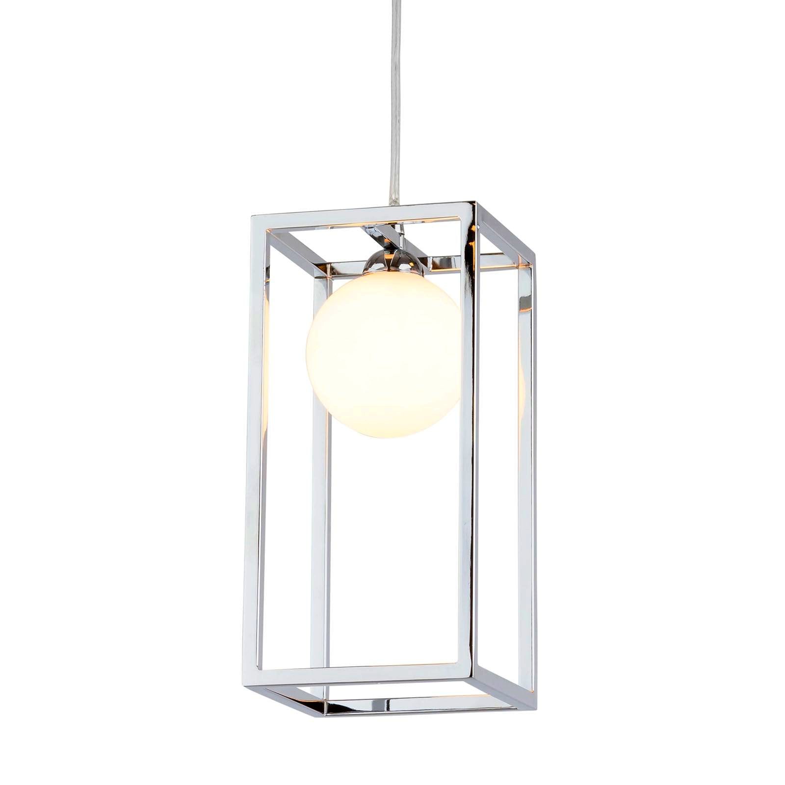 Chromowana lampa wisząca Brinkley - konfigurowalny design, niedroga