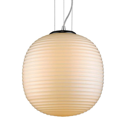 Elegancka, chromowana lampa wisząca Davidson o mocy 60 W i stopniu ochrony IP20.