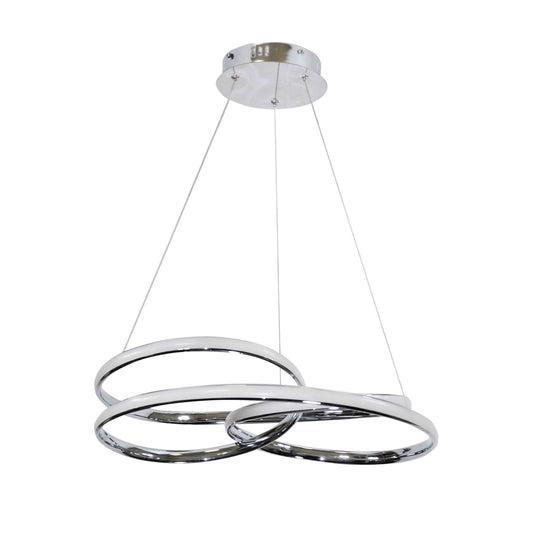 Elegancka chromowana lampa wisząca Remington w kolorze białym z możliwością dostosowania opcji. Barwa światła: 3000k, IP: ip20.