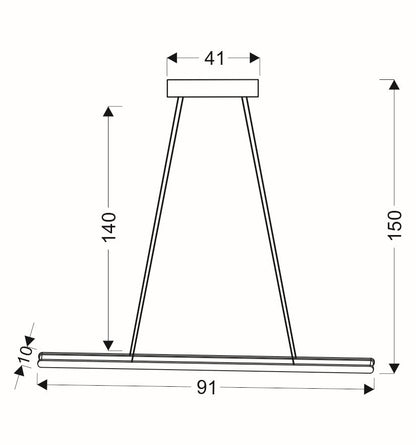 Konfigurowalna lampa wisząca Cleta o eleganckim, nowoczesnym wyglądzie