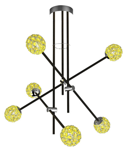 Lampa wisząca Yuliana - spersonalizowana i elegancka w kolorze czarnym